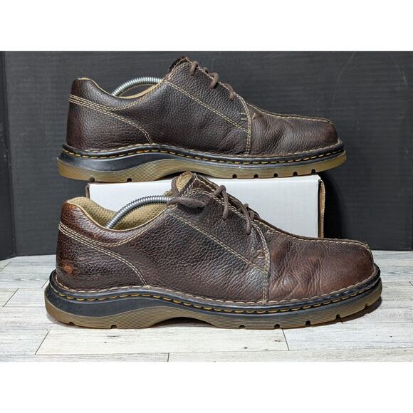 Dr Martens Docs Mens 11 US Brown Leather Split Toe Lace Up Casual Oxford 11232 - Picture 2 of 9